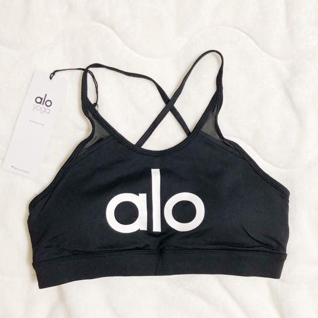 lululemon(ルルレモン)の専用　alo yoga logo bra  新品未使用 S レディースの下着/アンダーウェア(ブラ)の商品写真