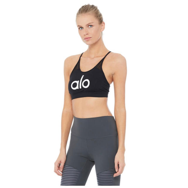 lululemon(ルルレモン)の専用　alo yoga logo bra  新品未使用 S レディースの下着/アンダーウェア(ブラ)の商品写真