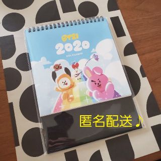 ボウダンショウネンダン(防弾少年団(BTS))の新品★BT21 2020年卓上カレンダー　ラインフレンズ　韓国　kpop(カレンダー/スケジュール)