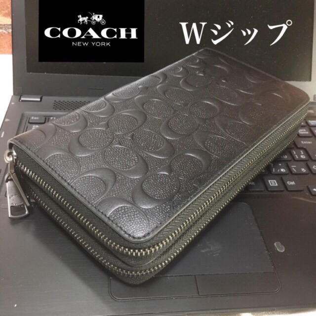 COACH(コーチ)の数量限定❗️新品コーチダブルジップ正規品　ダブルファスナー長財布 メンズのファッション小物(長財布)の商品写真