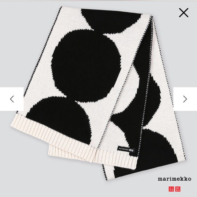 marimekko(マリメッコ)のユニクロ　マリメッコ　ニットマフラー レディースのファッション小物(マフラー/ショール)の商品写真