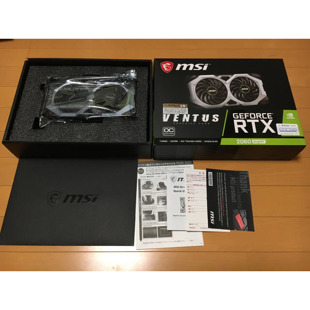 RTX 2060 super msiPCパーツ