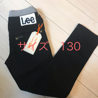 リー(Lee)の【新品】定価6050円　130 Lee  男の子　パンツ  ブラック　黒(パンツ/スパッツ)