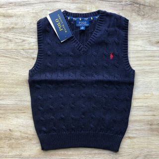 ラルフローレン(Ralph Lauren)の130 ネイビー　ベスト(ニット)