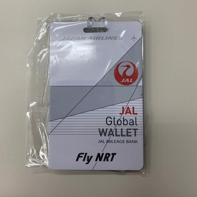 JAL(日本航空)(ジャル(ニホンコウクウ))のJALグローバルウォレット ラゲージタグ  ネームタグ　成田空港限定　日本航空 インテリア/住まい/日用品の日用品/生活雑貨/旅行(旅行用品)の商品写真