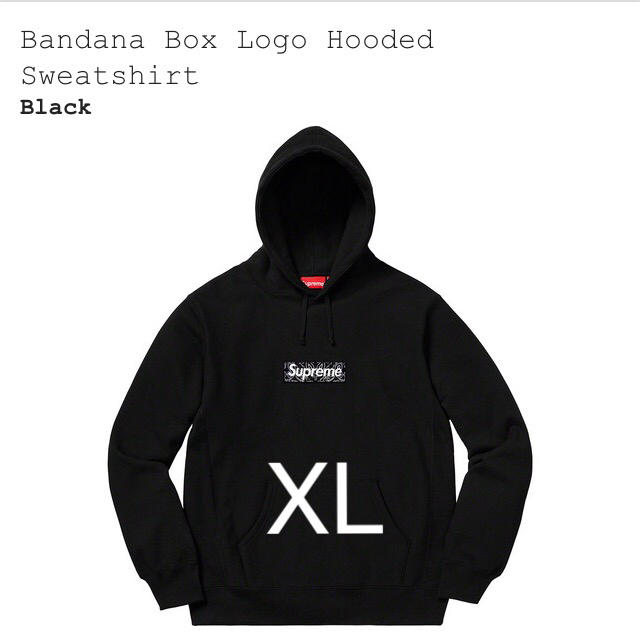 Supreme(シュプリーム)のBandana Box Logo Hooded Sweatshirt XL メンズのトップス(パーカー)の商品写真