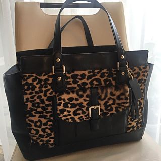 コーチ(COACH)の新品未使用☆コーチ 本革ハラコ ビッグトートバッグ(ハンドバッグ)