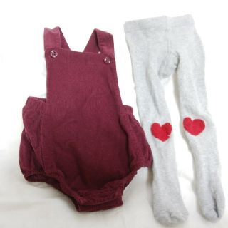 ベビーギャップ(babyGAP)の♡可愛いサロペット&タイツのセット(ワンピース)