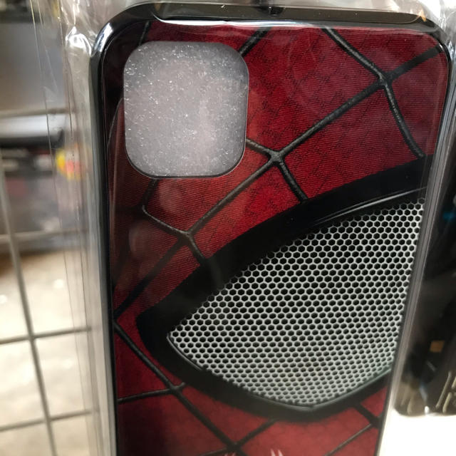 MARVEL(マーベル)のスパイダーマン iPhoneケース 光沢のあるガラス素材 スマホ/家電/カメラのスマホアクセサリー(iPhoneケース)の商品写真