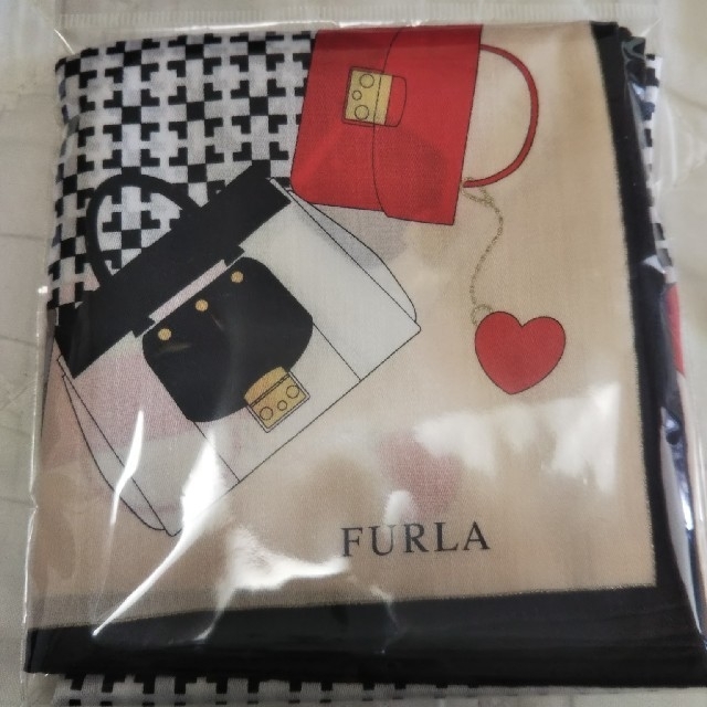 Furla(フルラ)のFURLA バック柄ハンカチ レディースのファッション小物(ハンカチ)の商品写真
