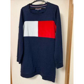 トミーヒルフィガー(TOMMY HILFIGER)の[トミー　ヒルフィガー]ロングTシャツ型ワンピース(ひざ丈ワンピース)