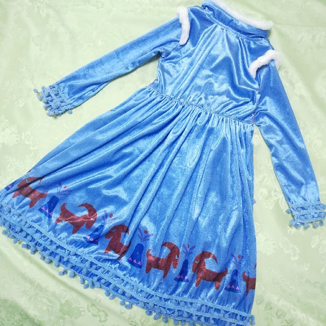 アナと雪の女王 家族の思い出 子供用アナのドレス 110 キッズ/ベビー/マタニティのキッズ服女の子用(90cm~)(ワンピース)の商品写真
