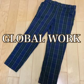 グローバルワーク(GLOBAL WORK)のGLOBAL WORK グローバルワーク チェック柄チノパン☆婦人服 ミセス(チノパン)