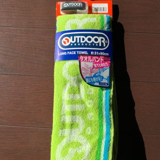 アウトドア(OUTDOOR)のOUTDOOR フェイスタオル　バンド付き(タオル/バス用品)