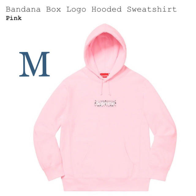 Supreme - Supreme Bandana Box Logo Hooded Pink②