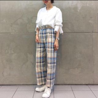 ビューティフルピープル チェックパンツの通販 18点 | beautiful