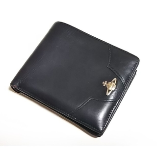 ヴィヴィアンウエストウッド(Vivienne Westwood)のヴィヴィアン・ウエストウッド  二つ折り財布 レザー 黒(財布)