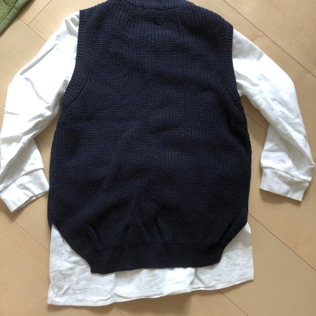 GLOBAL WORK(グローバルワーク)のニットベストワンピース キッズ/ベビー/マタニティのキッズ服女の子用(90cm~)(ワンピース)の商品写真