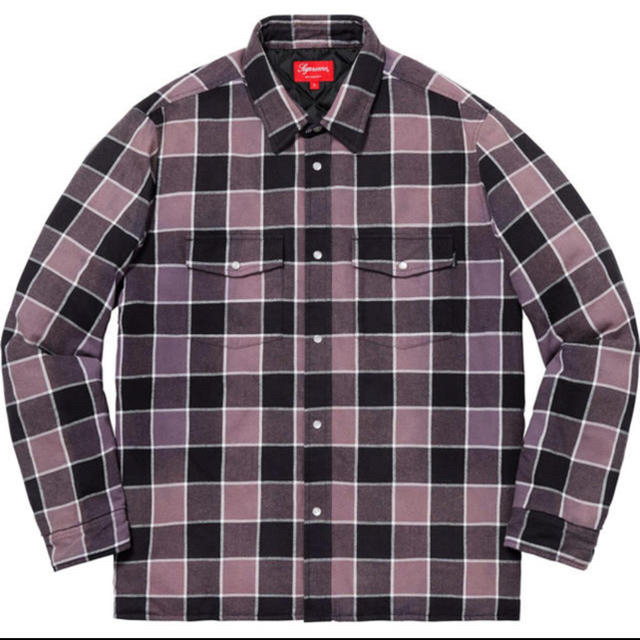 supreme  Quilted Faded Plaid Shirt ネルシャツ