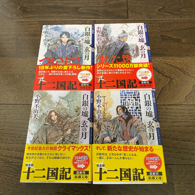 十二国記  白銀の墟 玄の月全４巻 エンタメ/ホビーの本(文学/小説)の商品写真