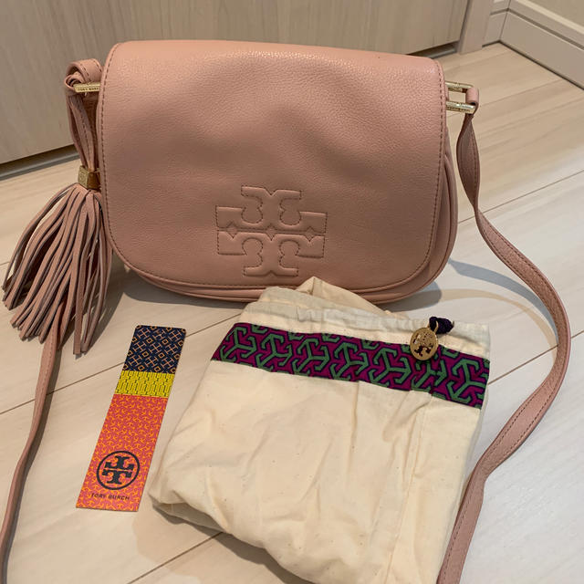 【送料込☆美品】TORY BURCH ショルダーバッグ ピンク色