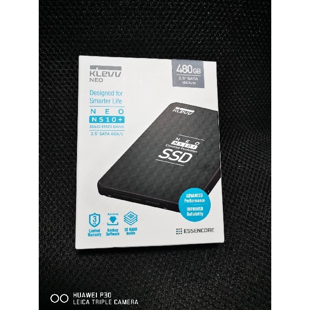 KLEVV SSD 480GB　未使用品です。
