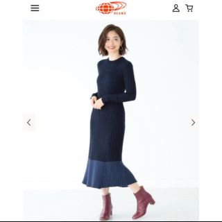 デミルクスビームス(Demi-Luxe BEAMS)のまー様専用🌈Demi-Luxe BEAMS  ニットワンピース(ロングワンピース/マキシワンピース)