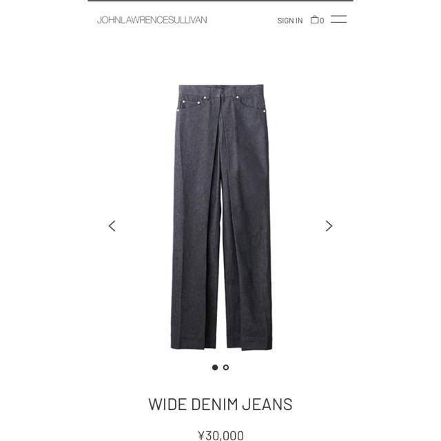 John lawrence sullivan WIDE DENIM JEANS