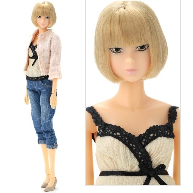 人気のファッションブランド！ momoko Tweed doll Smart Smart Tweed tm Blond Tweed Ver.未開封  Smart ぬいぐるみ/人形