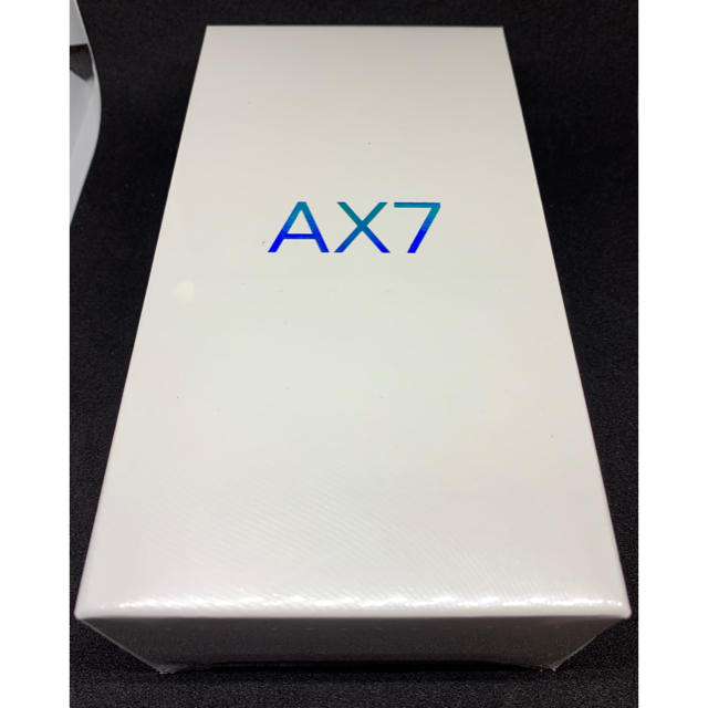 新品 未開封 OPPO AX7 ブルー SIMフリー 即日発送スマートフォン本体