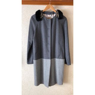 枚数限定 MAX&Co. ファー付 バイカラーコート マックス&コー