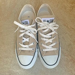 コンバース(CONVERSE)のコンバース　converse　ベージュ　23(スニーカー)