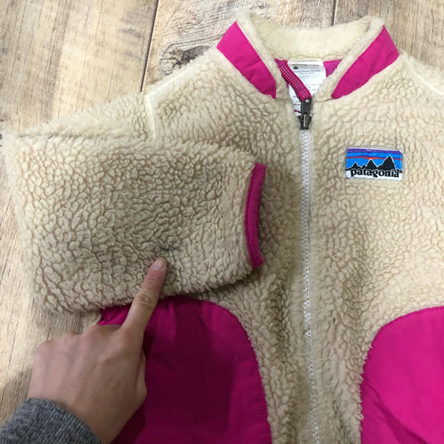 patagonia(パタゴニア)のpatagonia 3T レトロX ピンク キッズ/ベビー/マタニティのキッズ服女の子用(90cm~)(ジャケット/上着)の商品写真