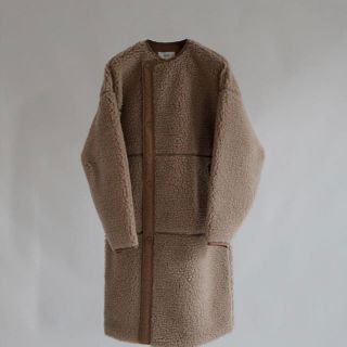 ハイク(HYKE)の新品札付き HYKE サイズ1 FAUX SHEARLING JACKET(ロングコート)