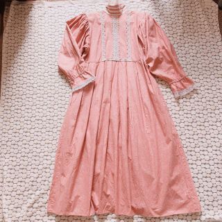 ガニーサックス(GUNNE SAX)のガニーサックス＊立ち襟 レース ワンピース ドレス アンティーク (ロングワンピース/マキシワンピース)