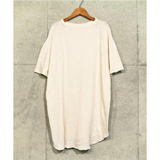 TODAYFUL カットオフビッグTシャツ ロングTシャツ ワンピ 白 ホワイト