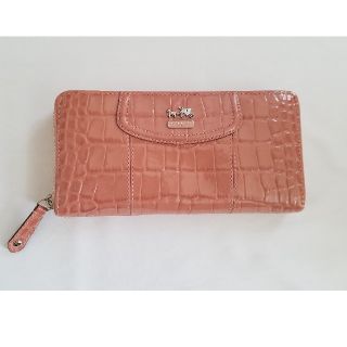 ☆新品未使用品☆】COACH長財布 ピンククロコダイル - 財布