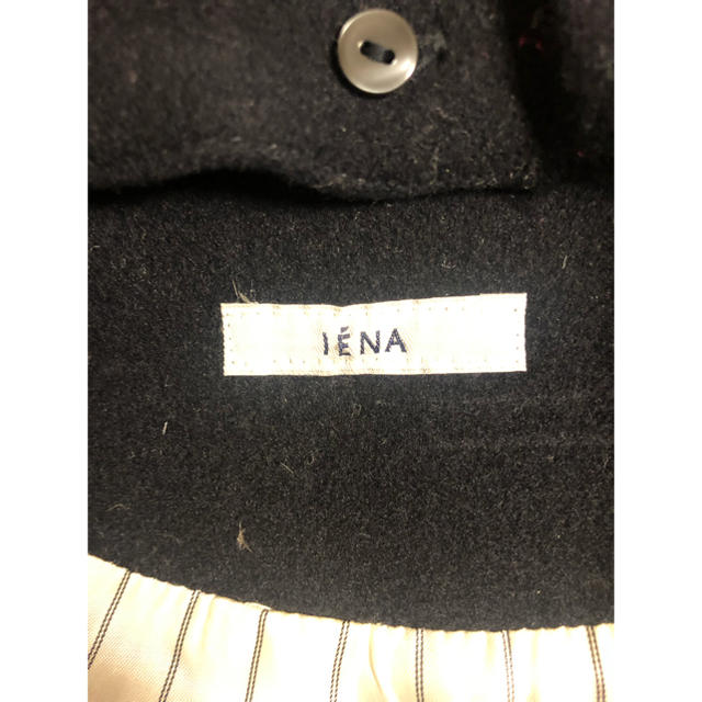 IENA(イエナ)のIENA/イエナ メルトンコート くるみボタン ネイビー レディースのジャケット/アウター(ロングコート)の商品写真