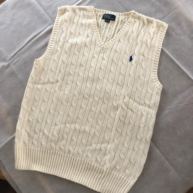 POLO RALPH LAUREN(ポロラルフローレン)のラルフローレン Vベスト キッズ/ベビー/マタニティのキッズ服女の子用(90cm~)(ニット)の商品写真