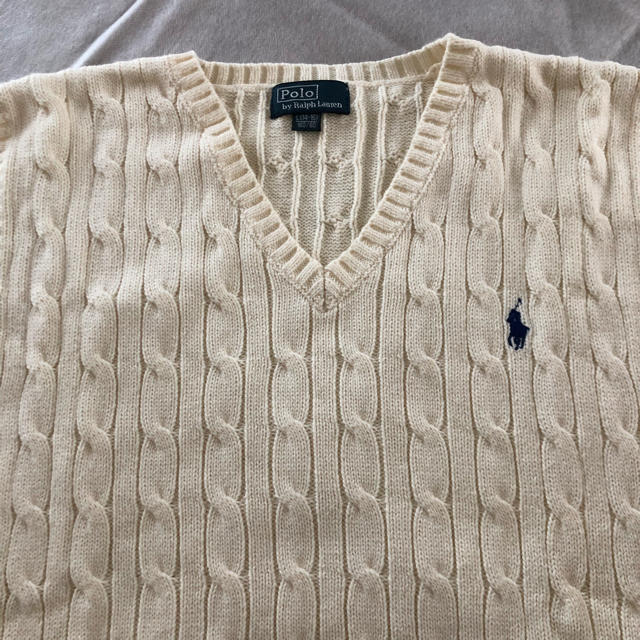 POLO RALPH LAUREN(ポロラルフローレン)のラルフローレン Vベスト キッズ/ベビー/マタニティのキッズ服女の子用(90cm~)(ニット)の商品写真