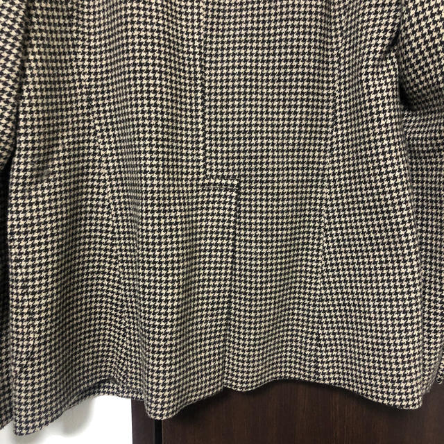 ドゥーズィエムクラス☆ Lyria Houndtooth Jacket☆ブラウン