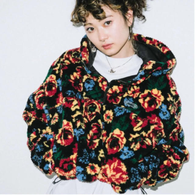 FLORAL BOA SHORT ANORAK