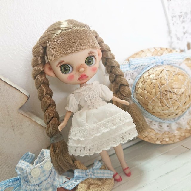 ❤︎⃜ プチブライスカスタム ❁*·⑅   mechakici ❤︎⃜ ハンドメイドのぬいぐるみ/人形(人形)の商品写真