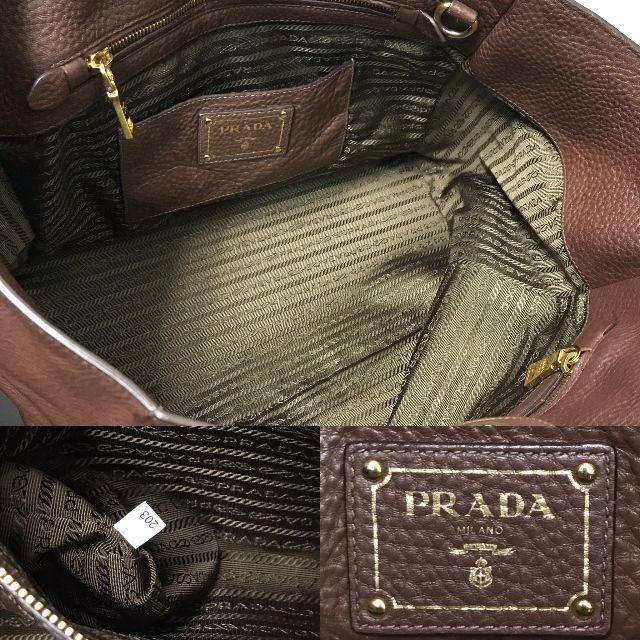 人気最安値 PRADA - プラダ ハンドバッグ 2way 美品☆ ダークブラウン