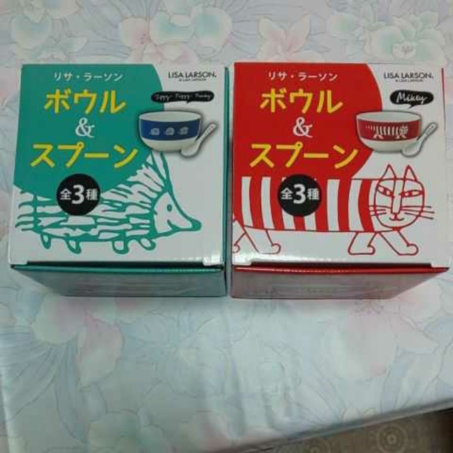 Lisa Larson(リサラーソン)のリサ・ラーソン ボウル&スプーン 2セット インテリア/住まい/日用品のキッチン/食器(食器)の商品写真