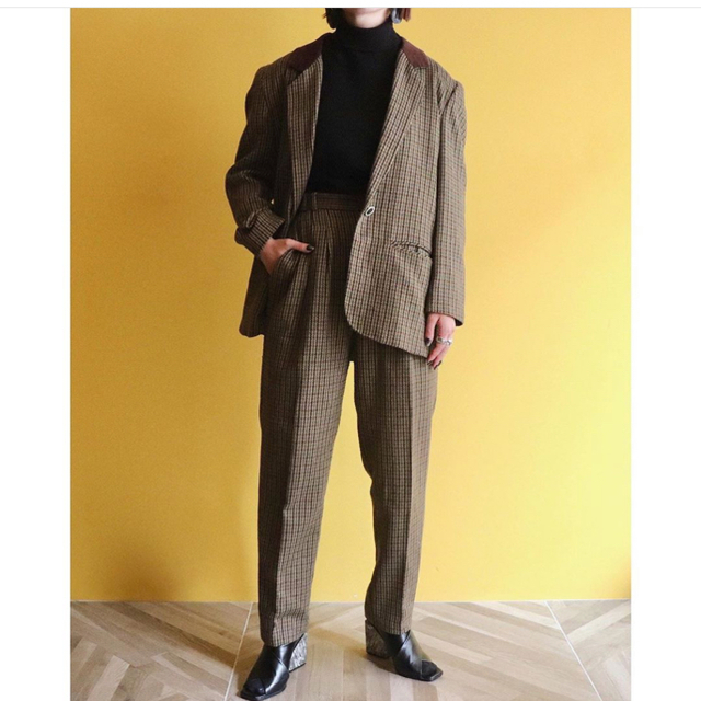 check jacket ＆pants setup レディースのレディース その他(セット/コーデ)の商品写真