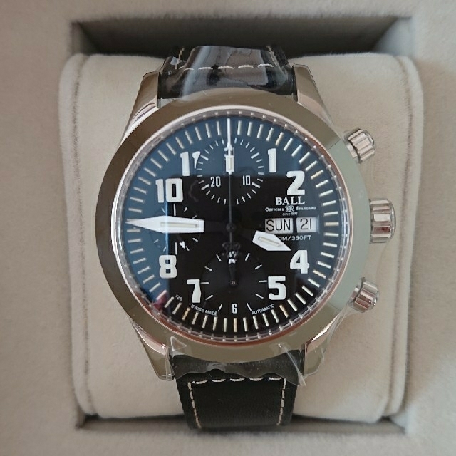BALL(ボール)の【新品・未使用】ボールウォッチ BALL クロノグラフ 自動巻き  ブラック メンズの時計(腕時計(アナログ))の商品写真