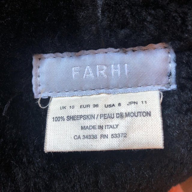 Nicole Farhi(ニコルファーリ)のNICOLE FARHI スウェード ジャケット コート レディースのジャケット/アウター(毛皮/ファーコート)の商品写真