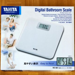 タニタ(TANITA)のタニタ デジタルヘルスメーター HD-661-WH(体重計)