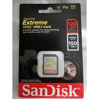 サンディスク(SanDisk)のサンディスク　SD　128GB　高スペック　Extreme(PC周辺機器)